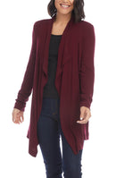 Karen Kane Womens Drape Front Cardigan Sweater, Size Medium