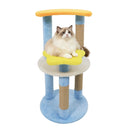 29 Inches Cute Modern Cat Tree with Star and Moon Shaped Platforms