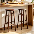 29" Swivel Bar Stools Set of 2 with Footrests
