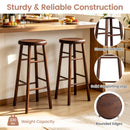 29" Swivel Bar Stools Set of 2 with Footrests