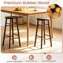 29" Swivel Bar Stools Set of 2 with Footrests