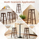 29" Swivel Bar Stools Set of 2 with Footrests
