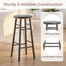 29" Swivel Bar Stools Set of 2 with Footrests