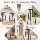 29" Swivel Bar Stools Set of 2 with Footrests