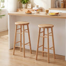 29" Swivel Bar Stools Set of 2 with Footrests
