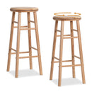 29" Swivel Bar Stools Set of 2 with Footrests