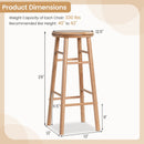 29" Swivel Bar Stools Set of 2 with Footrests