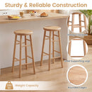 29" Swivel Bar Stools Set of 2 with Footrests