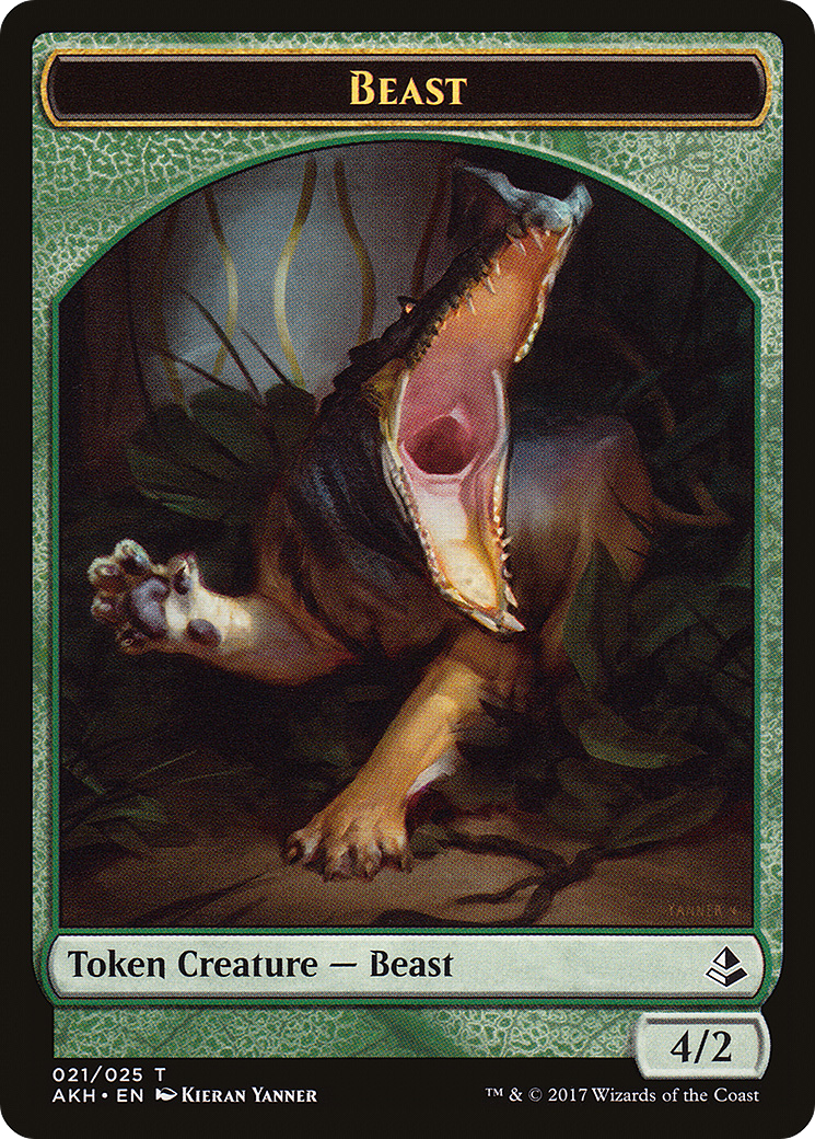Beast (AKH-021) - Amonkhet Tokens