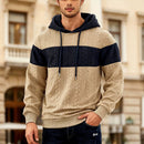 Mens Color-Block Loose-Fit Jacquard Sweatshirt