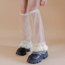 Y2g Millennium Hot Girl Bronzing Black Speaker Width Leg Warmer Calf Socks