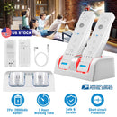 For Wii Remote Controller Charger Dual Charge Dock with Two 2800mAh Rechargeable Batteries
