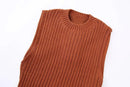 Women's spring new backless knit top