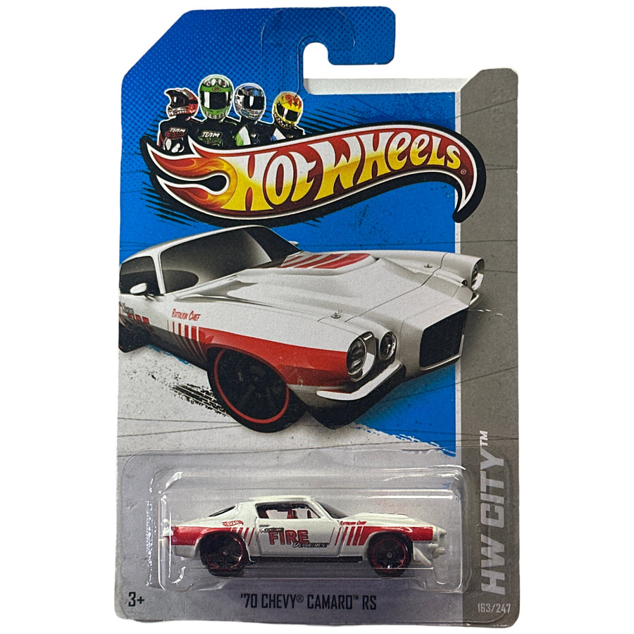 Hot Wheels '70 Chevy Camaro RS White 2012 City: Main Street #163/247