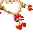 Cherry Love Deluxe Tumbler Charm Necklace