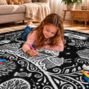 Cupcake Doodle Blanket, Double-Sided Oxford Fabric And Flannel Designs