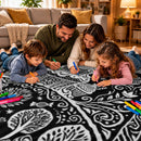 Cupcake Doodle Blanket, Double-Sided Oxford Fabric And Flannel Designs