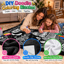 Cupcake Doodle Blanket, Double-Sided Oxford Fabric And Flannel Designs