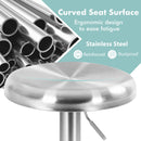 Modern Swivel Adjustable Height Bar Stool with Footrest for Pub Bistro Kitchen Dining