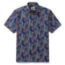 Men's Hawaiian Shirt Bead Pattern By Isoletto Design Cotton Button-down Short Sleeve Aloha Shirt