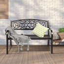 Outdoor Furniture Steel Frame Porch Garden Bench