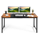 63 Inch Modern Splice Computer Desk with Heavy Duty Steel Frame