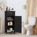 Wooden Storage Free-Standing Floor Cabinet with Drawer and Shelf