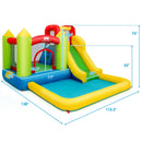 Inflatable Bounce House Water Slide Jump Bouncer without Blower