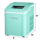 Portable Countertop Ice Maker Machine with Scoop-Green