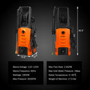 3500PSI Electric Pressure Washer with Wheels