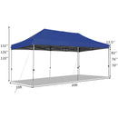 10 x 20 Feet Adjustable Folding Heavy Duty Sun Shelter with Carrying Bag