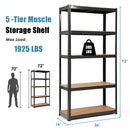 2 Pcs Storage Shelves Garage Shelving Units Tool Utility Shelves