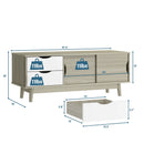 TV Stand for TV up to 60 Inch Media Console Table Storage with Doors
