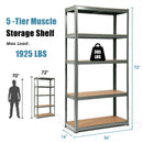 2 Pcs Storage Shelves Garage Shelving Units Tool Utility Shelves