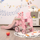 4-in-1 Foldable Baby Slide Toddler Climber Slide PlaySet with Ball