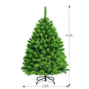 Snow Flocked Artificial Christmas Tree with Metal Stand