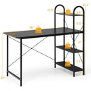 48-Inch Reversible Computer Desk with Storage Shelf