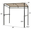 7 x 4.5 Feet Grill Gazebo Outdoor Patio Garden BBQ Canopy Shelter-Brown