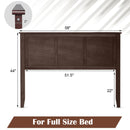 Full Wood Headboard Flat Panel with Pre-drilled Holes and Height Adjustment