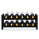 2-Tier 12 Bottles Bamboo Storage Shelf Wine Rack