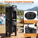 2.6 Gal Insulated Beverage Dispenser with Handles and Two-Stage Faucet