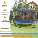 8/10 Feet Recreational Trampoline with Basketball Hoop