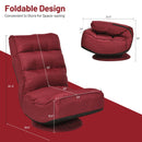 5-Position Folding Floor Gaming Chair