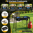 2 Burner Propane Stove 160000 BTU with Adjustable Regulator