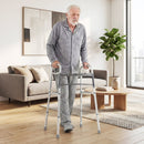 2-Button Folding Walker Lightweight with 7-Level Adjustable Height