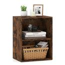 2-Cube Bookcase Floor Standing Open Bookshelf with 5-Position Adjustable Shelf