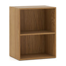 2-Cube Bookcase Floor Standing Open Bookshelf with 5-Position Adjustable Shelf