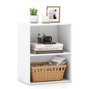 2-Cube Bookcase Set of 2 Floor Standing Open Bookshelf w/ 5-Position Adjustable Shelf