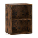 2-Cube Bookcase Set of 2 Floor Standing Open Bookshelf w/ 5-Position Adjustable Shelf