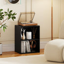 2-Cube Bookcase Set of 2 Floor Standing Open Bookshelf w/ 5-Position Adjustable Shelf